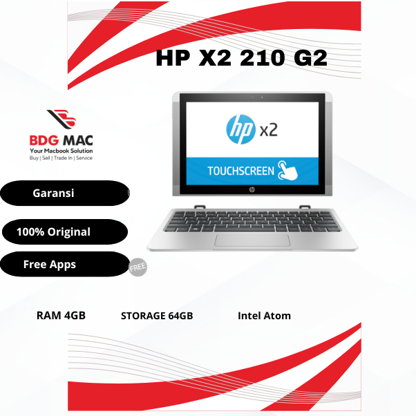 Laptop HP X2 210 G2 Touchscreen Intel Atom 4/64GB Second Original