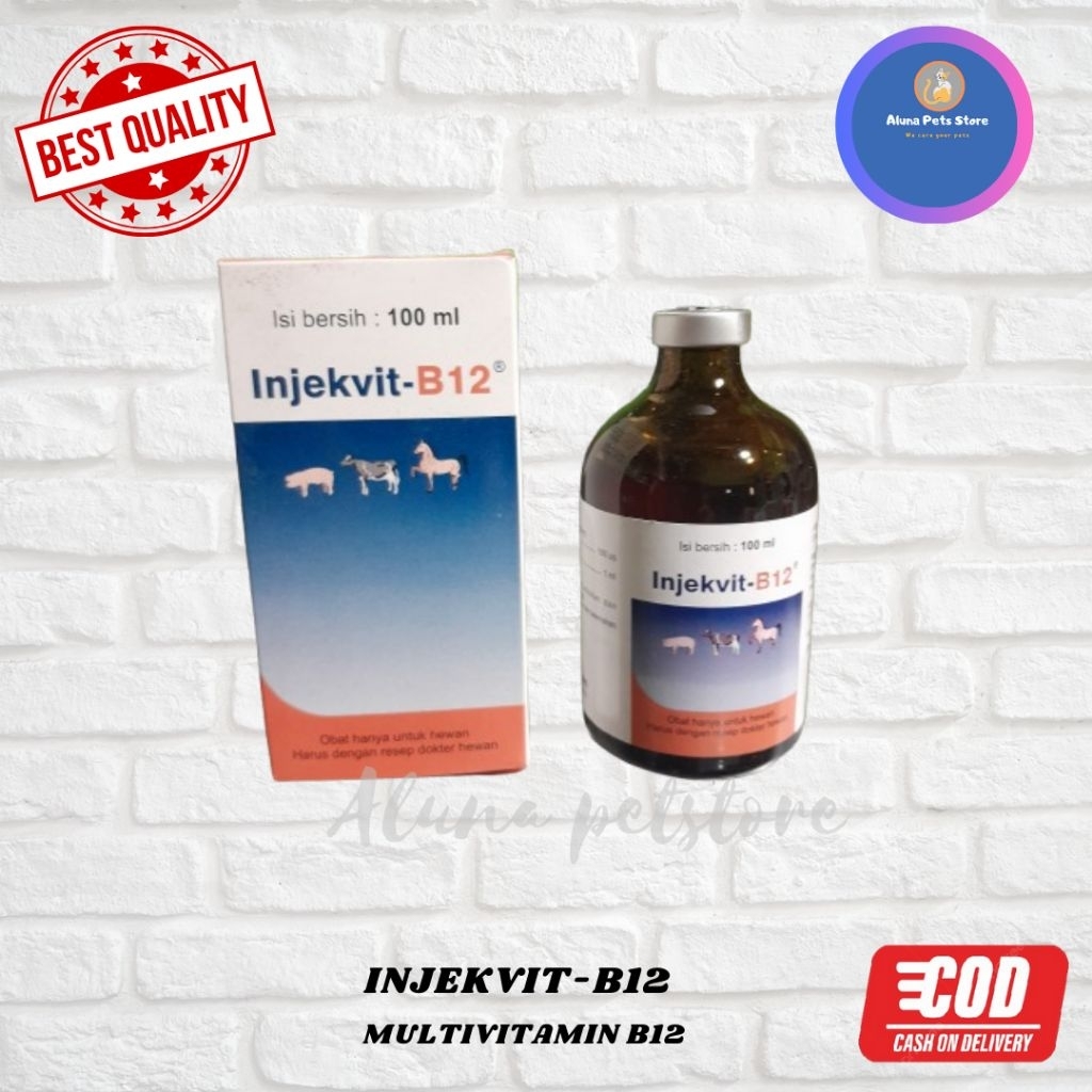 injekvit B12 100 ml vitamin B12 untuk hewan ternak