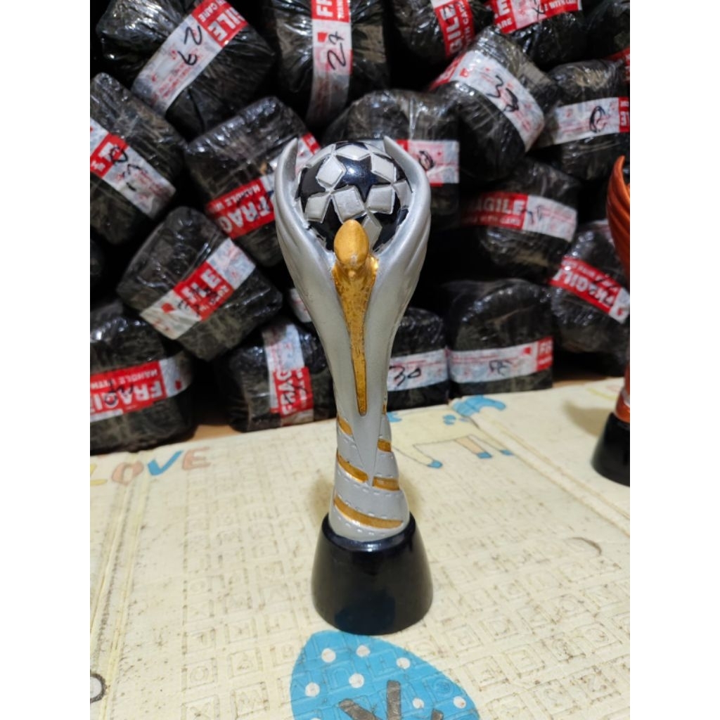 piala bola bintang 30cm.silver