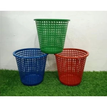 Keranjang Sampah Plastik Anyam Tebal Anti Pecah