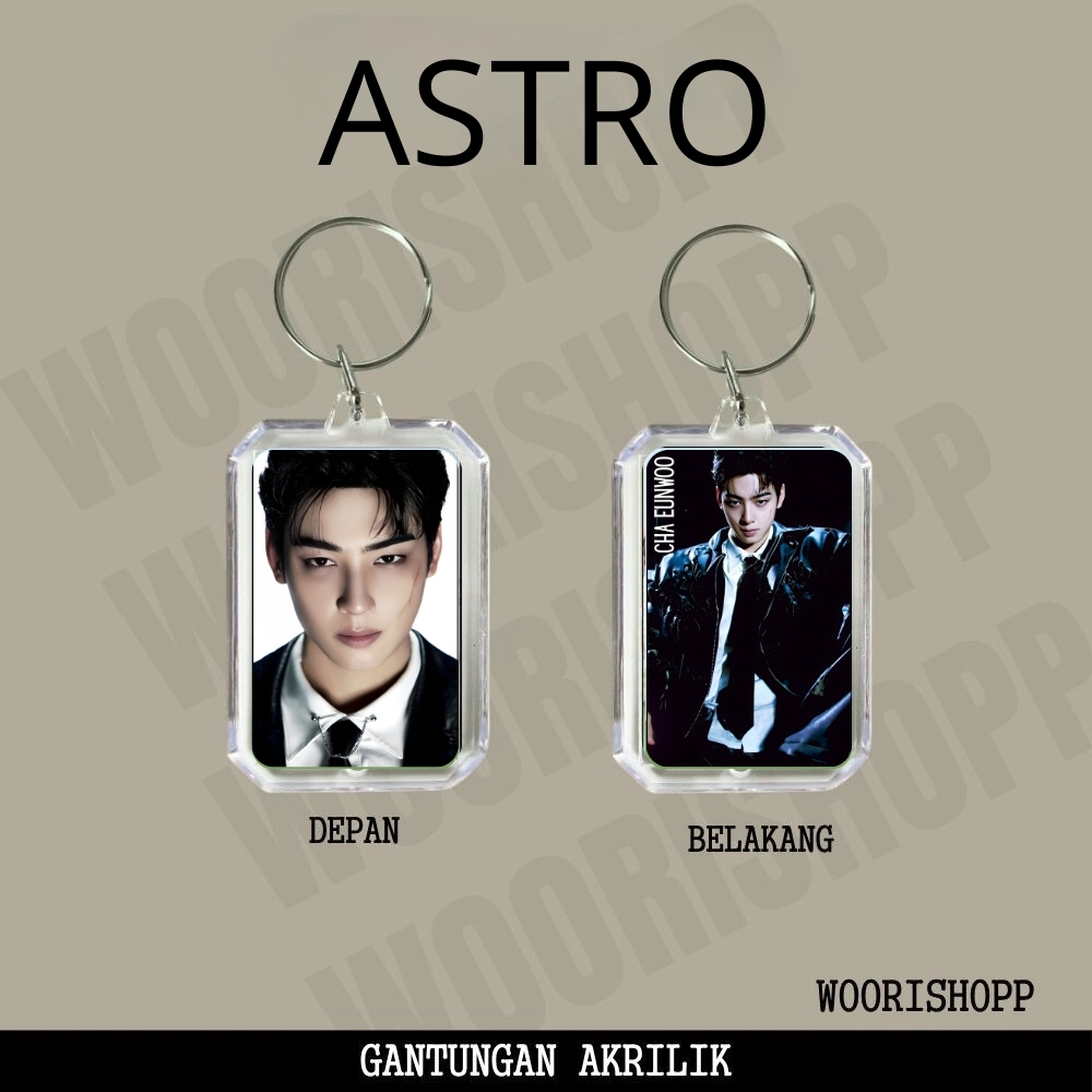 GANCI AKRILIK ASTRO ELSE KEYCHAIN GANTUNGAN KUNCI ACRYLIC KPOP UNOFFICIAL CHA EUNWOO JINJIN SANHA
