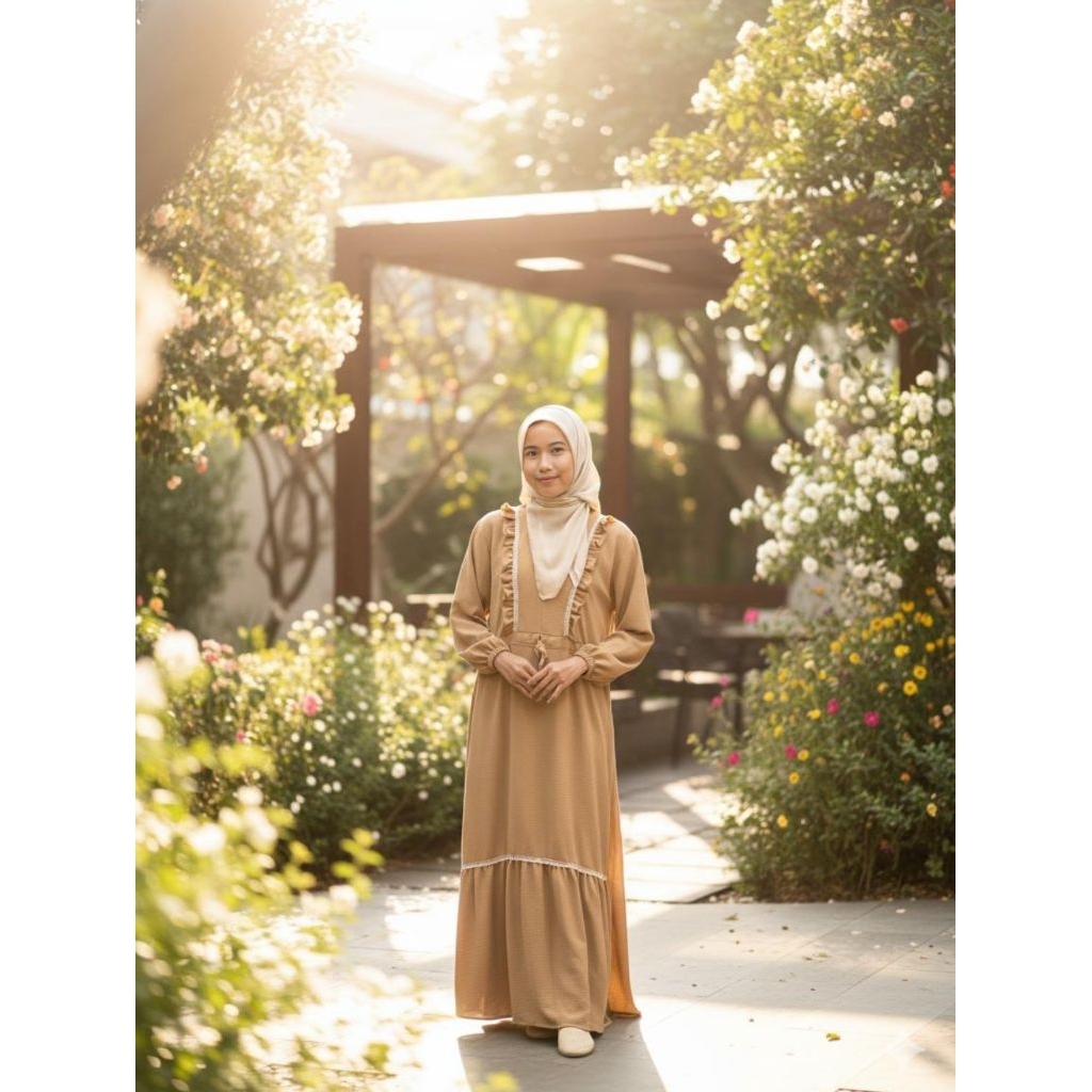 GAMIS CRINCLE PREMIUM SAFIRA || BUSANA MUSLIM