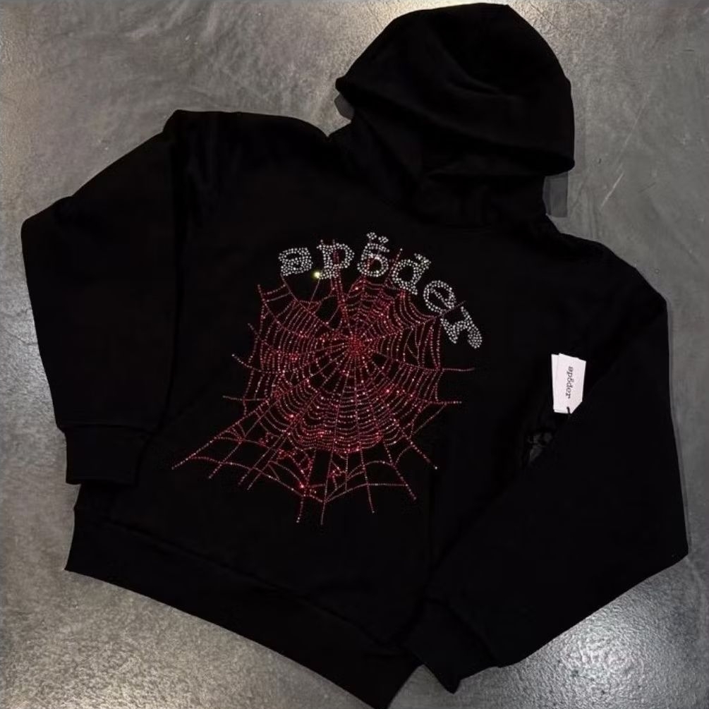 SP5DER RHINESTONE HOODIE