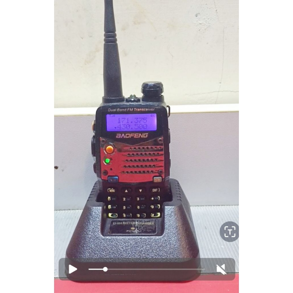 HT Bekas Normal, Original Baofeng UV-5R Dual Band, Lengkap tinggal pakai