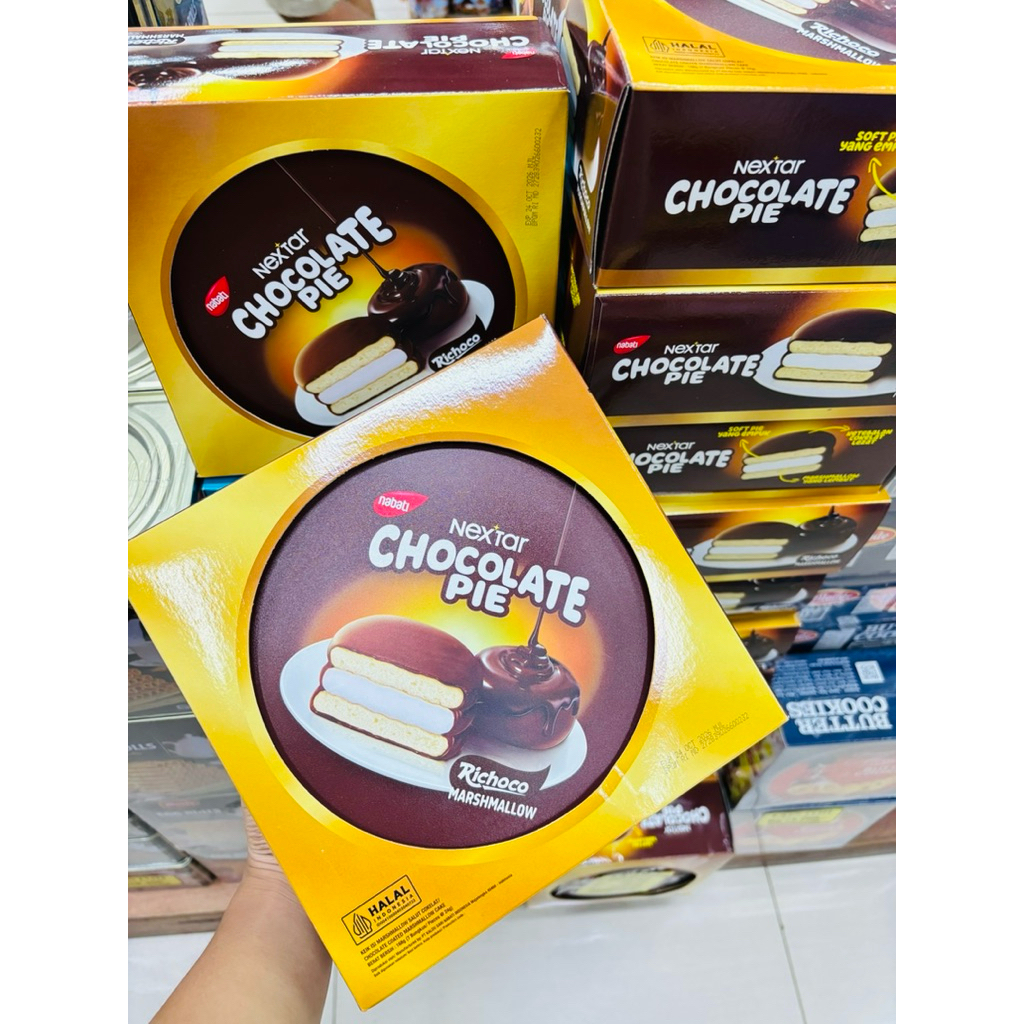 Nextar Chocolate Pie Kaleng/ Richoco Marshmallow / Nextar Kaleng