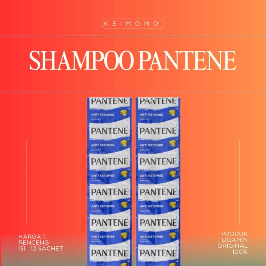 SHAMPOO PANTENE BIRU SACHET / SHAMPOO PANTENE RENCENG