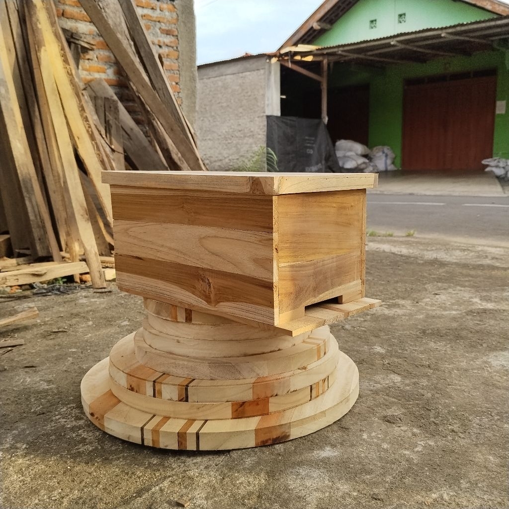 Kotak Lebah Tawon Madu Kayu Jati Rumah Lebah Tawon Madu 40×20×20CM
