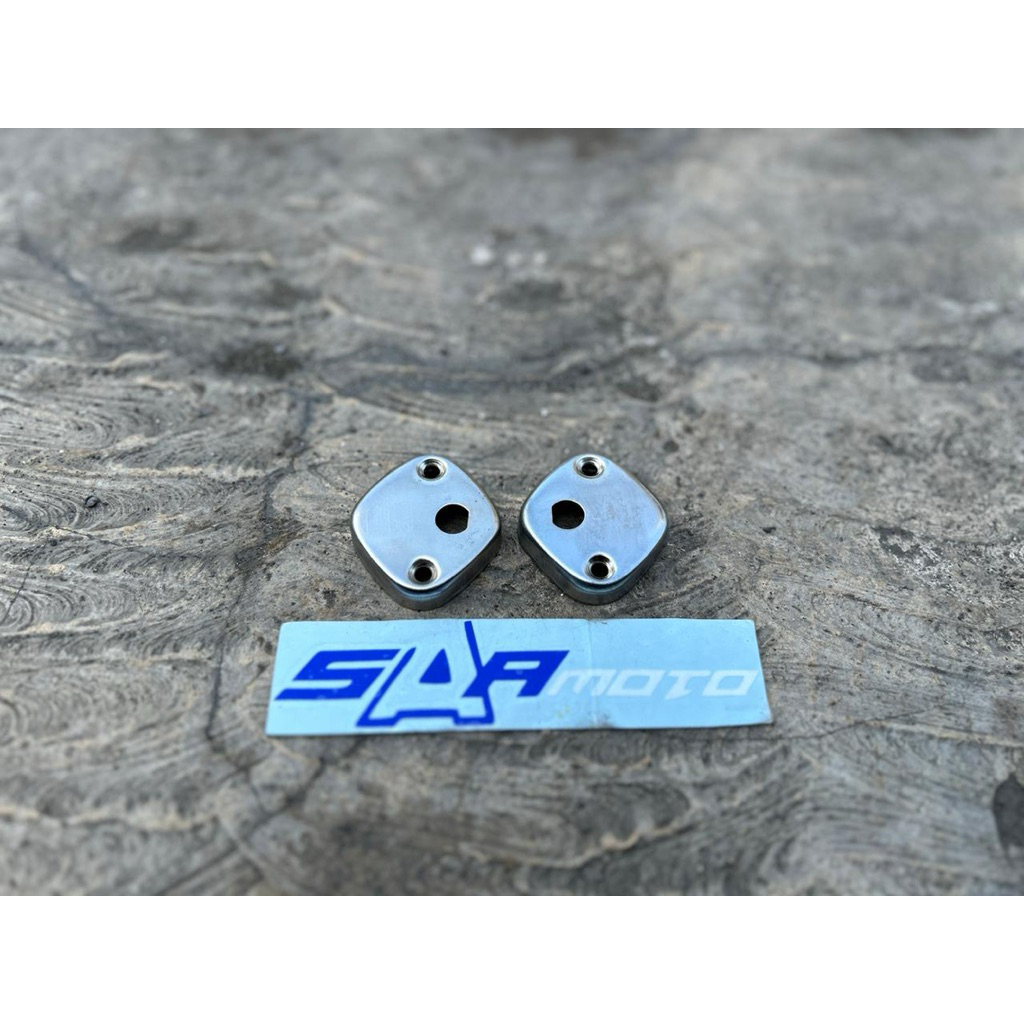 manisan Reteng c70 besi krom tebal dudukan sein riting c70 belakang