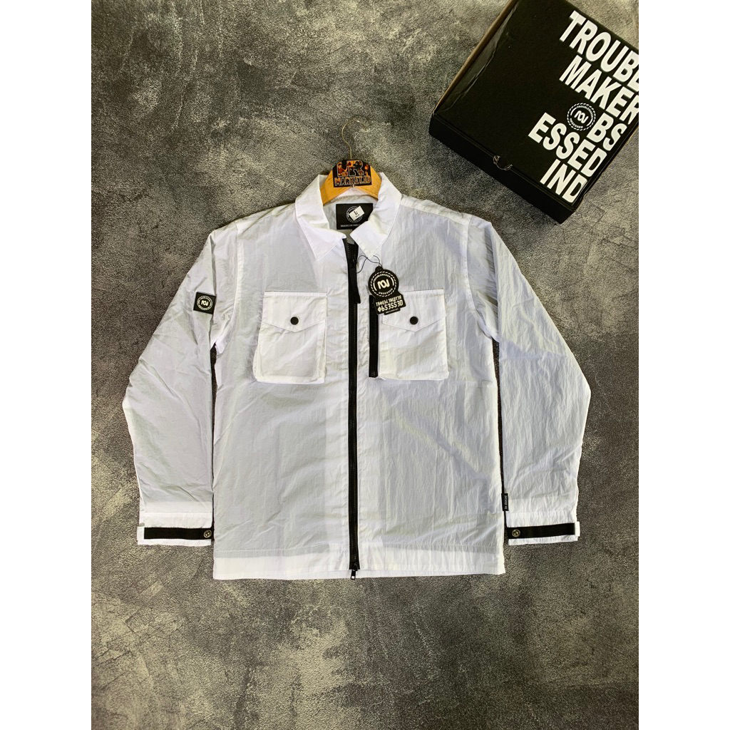 [Flassale] Overshirt TM White/Putih