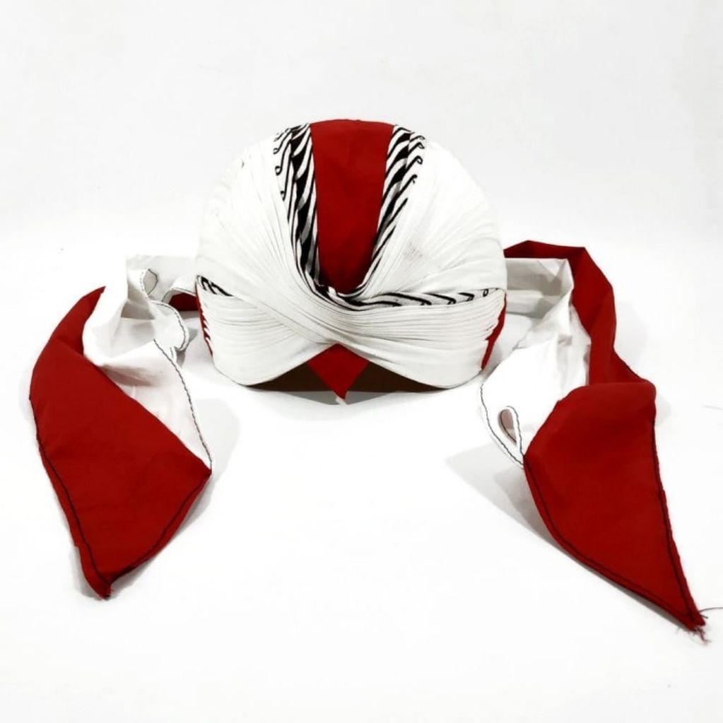 Blangkon sliwir putih alusan premium bisa dilipat dicuci tanpa kertas