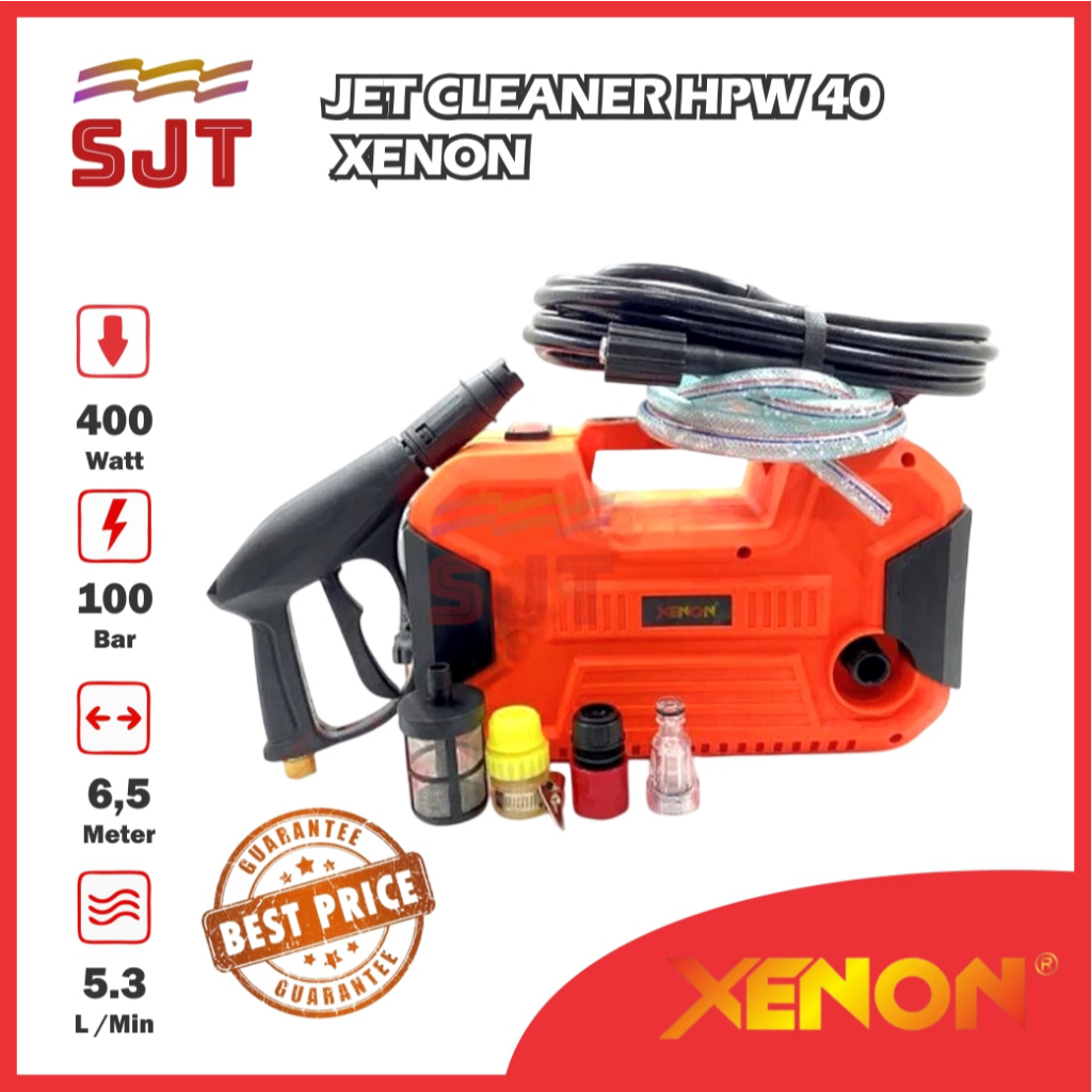 XENON HPW400 Jet Cleaner 400W Mesin Steam Cuci Mobil Motor AC Tekanan Tinggi Hemat Listrik