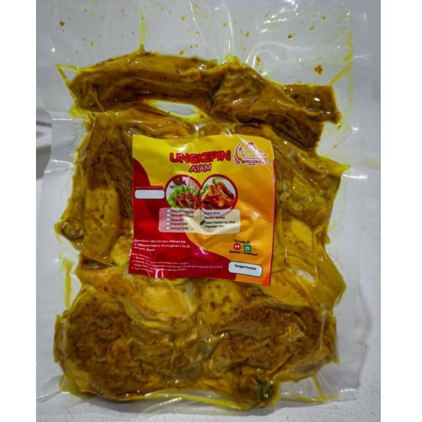 Ungkep In Ayam [Ungkep Ayam Kampung Frozen] 1 Ekor (Dipotong 4 Bagian) - Ungkep Ayam Kampung Halal, 