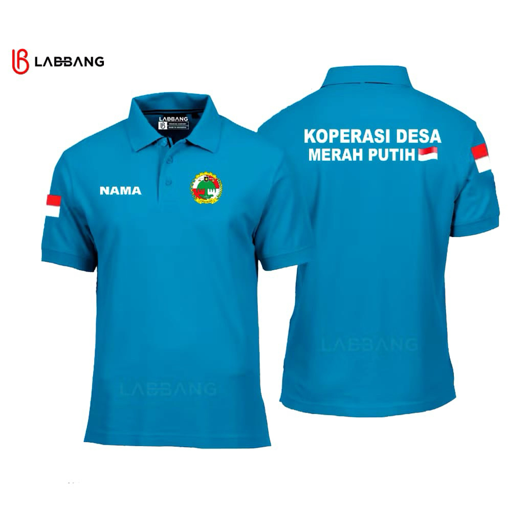KAOS KERAH/POLOSHIRT KOPERASI DESA MERAH PUTIH
