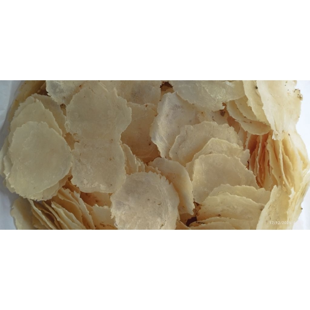 [1 Kg] Emping BESAR TIPIS /Emping melinjo per 4-5 biji melinjo/Emping Melinjo mentah tipis /Emping m