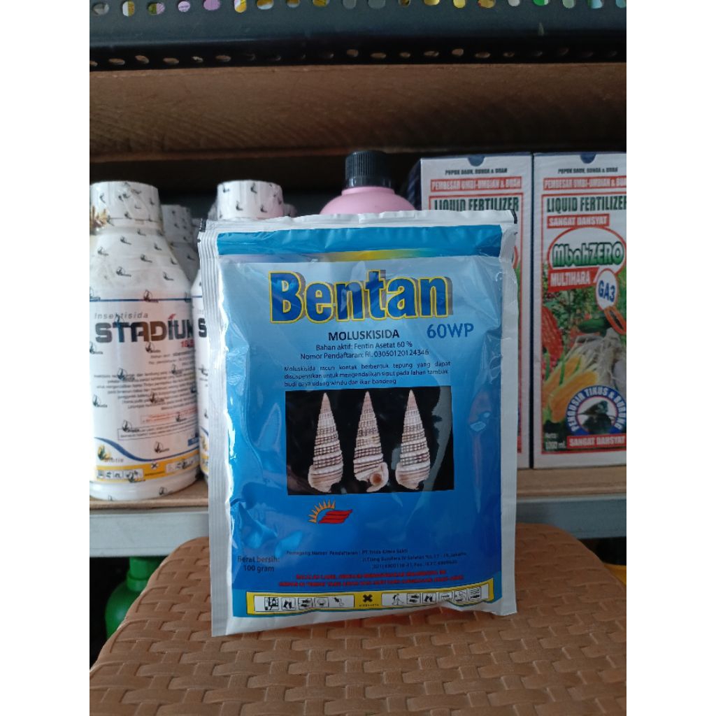 Moluskisida Racun Keong Bentan 60WP Paling Ampuh Membasmi Keong Dan Siput