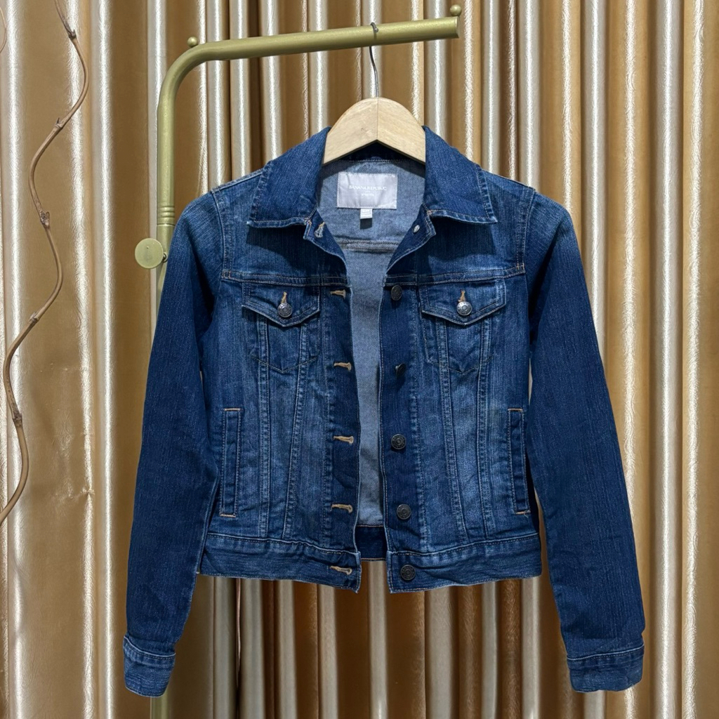 jaket jeans jacket banana republic anak remaja wanita perempuan girls pl like a new