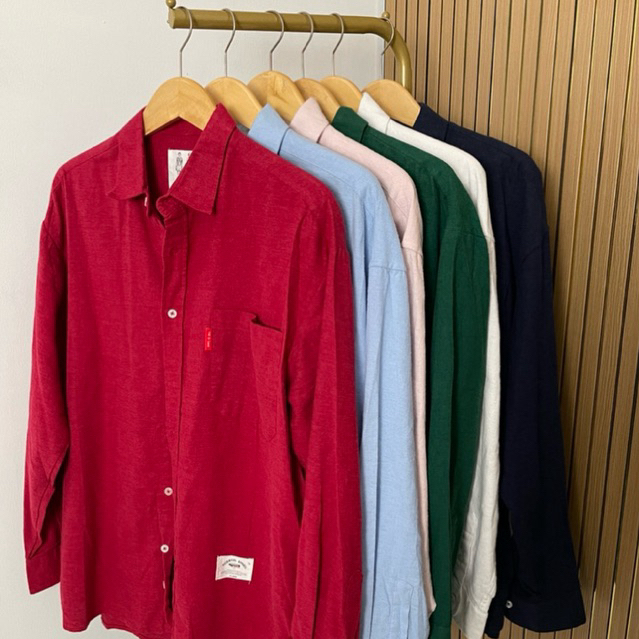 Kemeja lengan panjang The D. Land - Kemeja panjang wanita pria - unisex