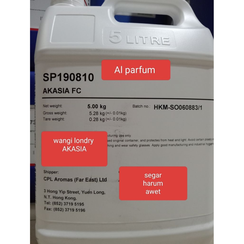 AKASIA PARFUM LONDRY KEMASAN REPACK MURNI CPL AROMAS