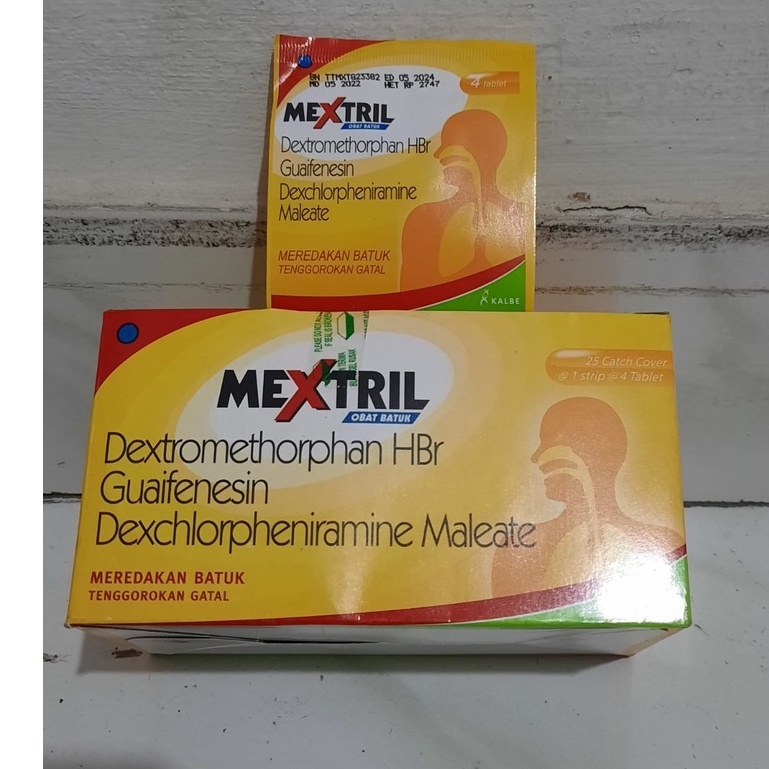Mextril, 1 strip Isi 4 Tablet - Obat Batuk Dan Pilek