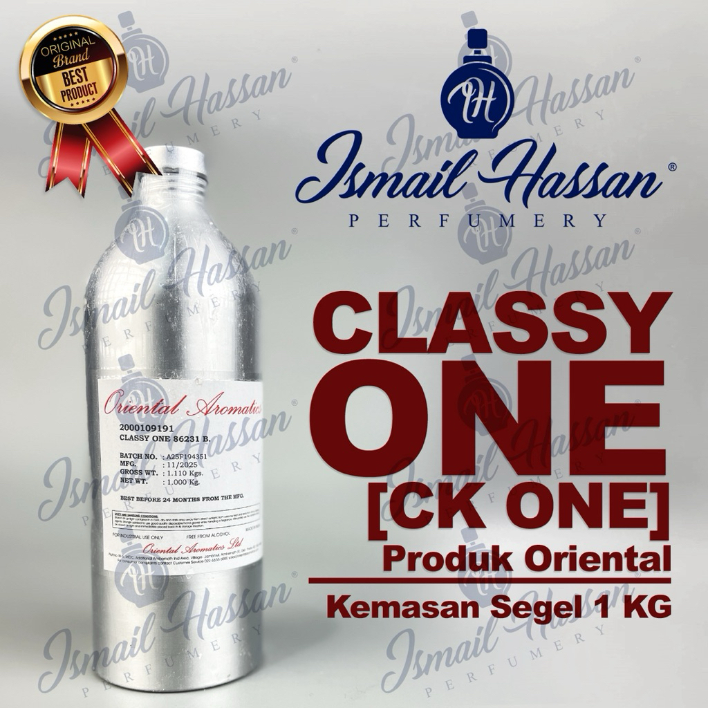 Bibit/Biang Parfum Classy One/Ck 0ne Produk ORiENTAL AROMATICS Packing Segel 1Kg