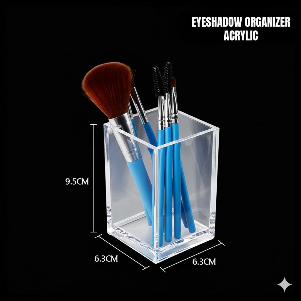 Pencil Brush Box Acrylic – Rak Makeup & Skincare Akrilik Minimalis 1 Slot