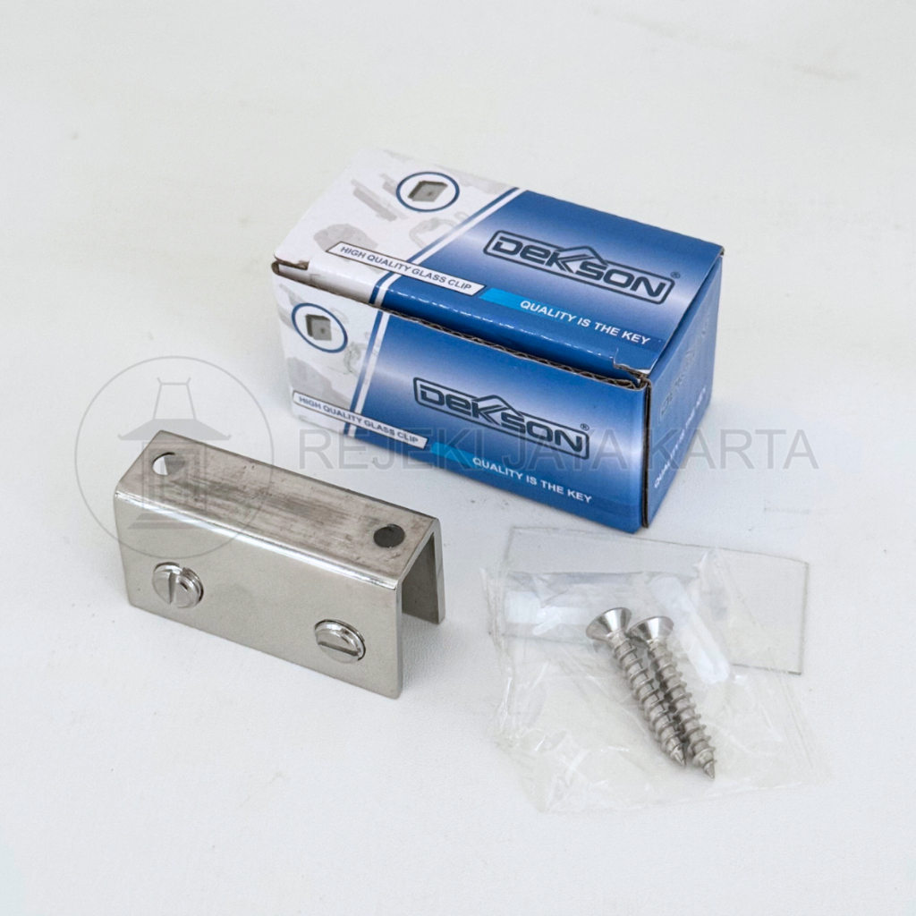 Glass Clip U DEKSON (U 820) Jepit Kaca Kilap
