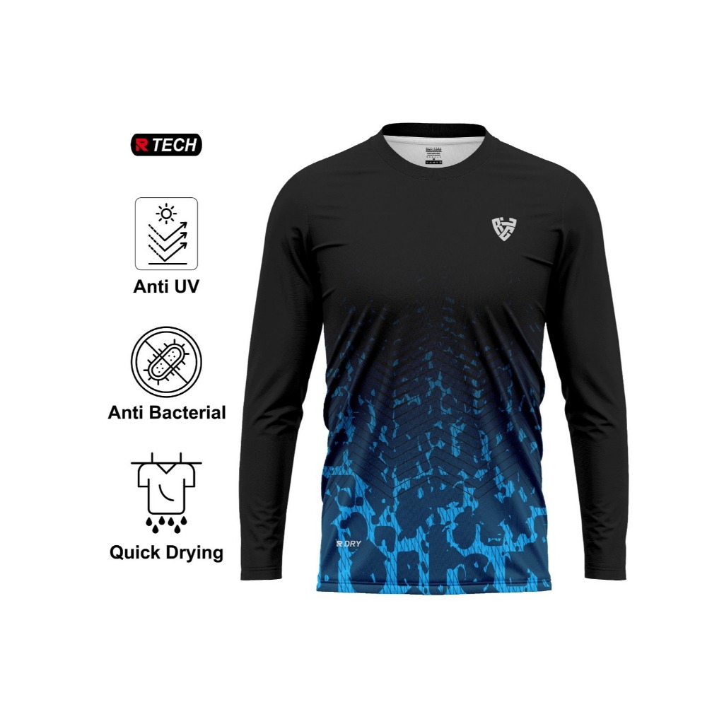 Dx5_Collection X Regaloapparel - Edition Running - Midnight Blue Long Sleeve Series - Jersey/Baju Ol