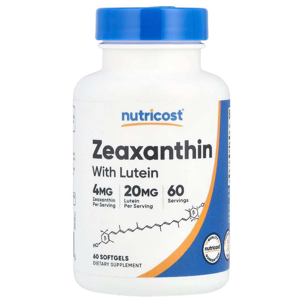 Nutricost Zeaxanthin with Lutein 60 Softgels