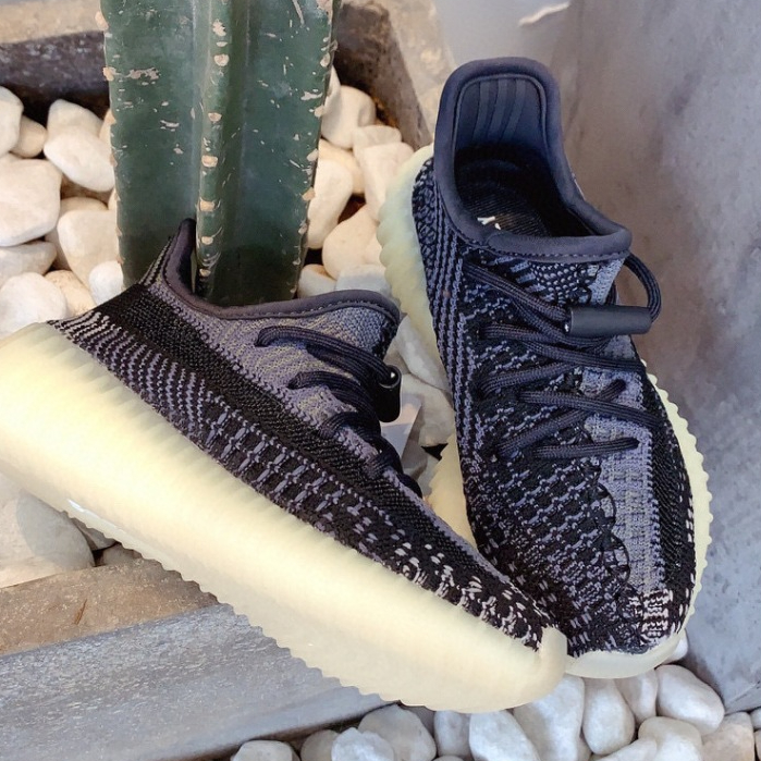 leostorekids sepatu Yeezy 350 V2 Asriel/Carbonk ukuran 21-38 Sepatu Yezzy Anak / Sepatu Anak Unisex 