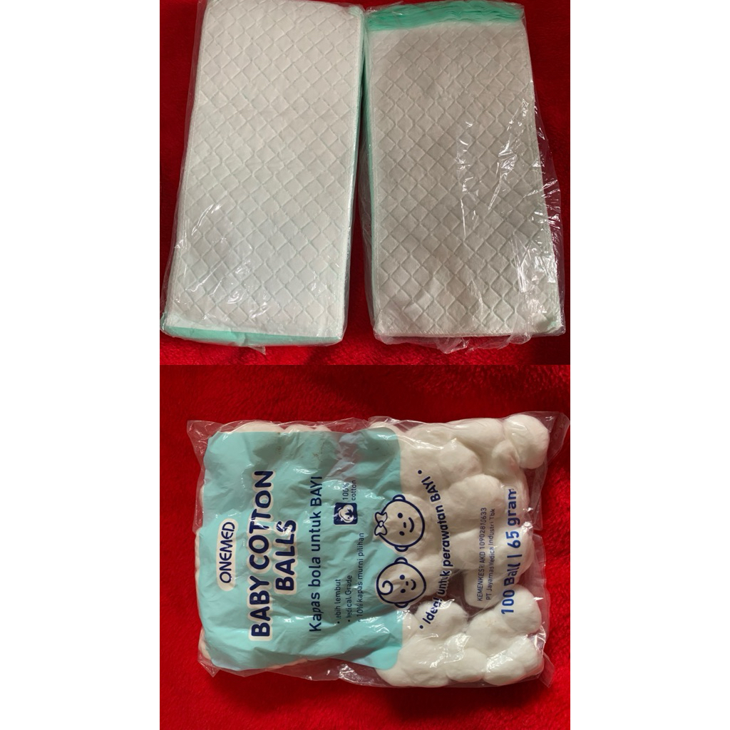 underpad dan kapas bola baby