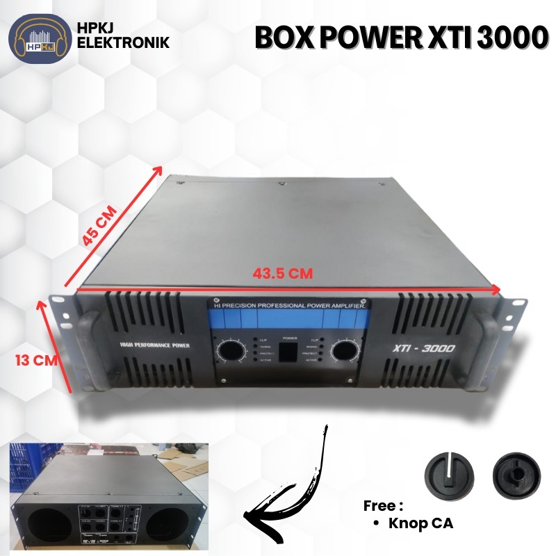 BOX POWER XTI 3000 XTI-3000 2CH 2 CHANLE 2CHANLE POWER AMPLIFIER amplifaier