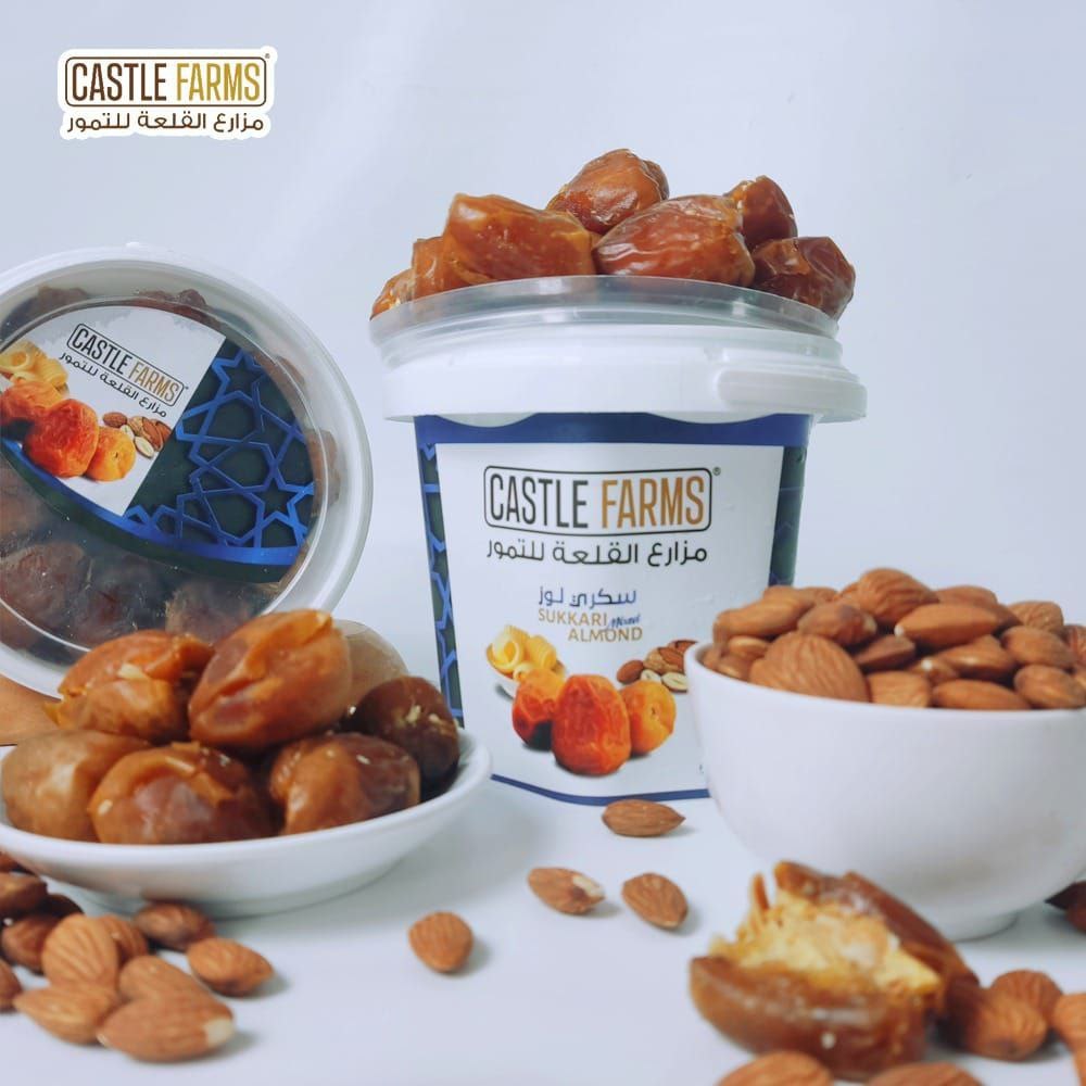 Kurma Sukari Almond 850gr Castle Farms Sukari Mixed Almond Butter Premium Original