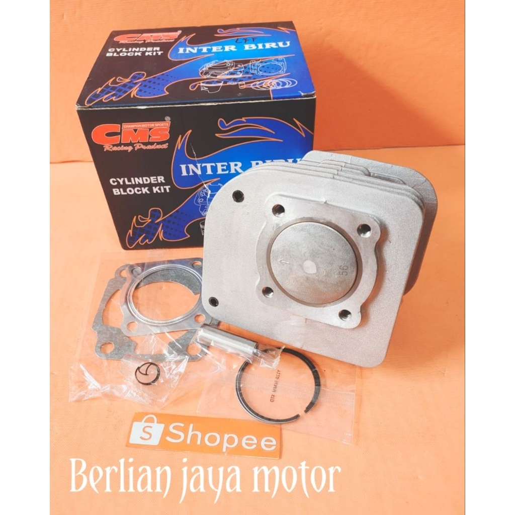 cylinder blok seher moto 1 cms uk 52,5mm dan 56mm buat motor force 1/f1zr