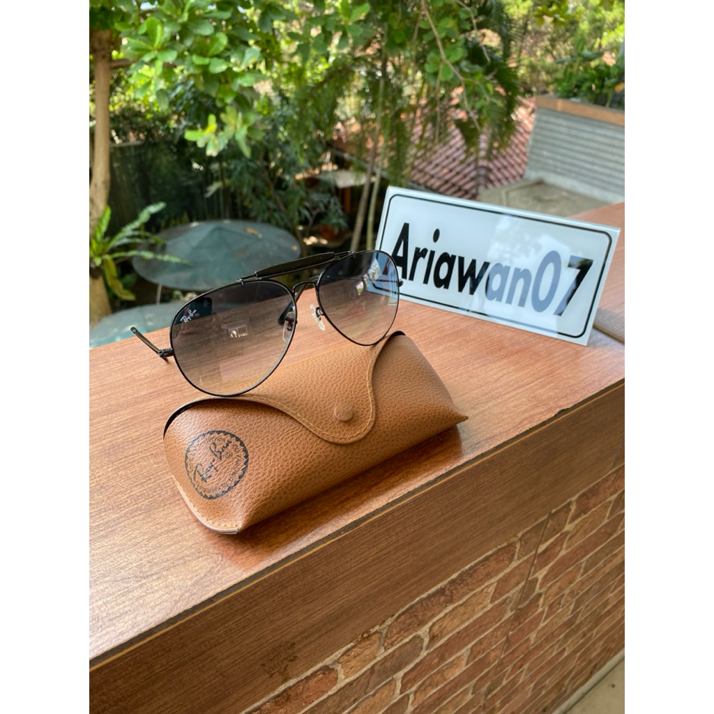 kacamata ray-ban rb 3029 outdoorsman II 002/32 sz 62 kaca gradient