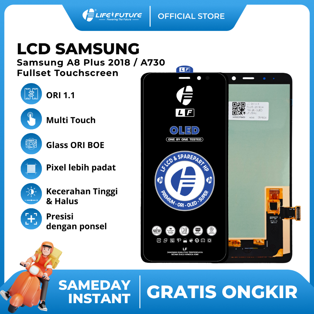 LF - LCD Samsung A8 Plus 2018 / A730 Fullset Touchscreen
