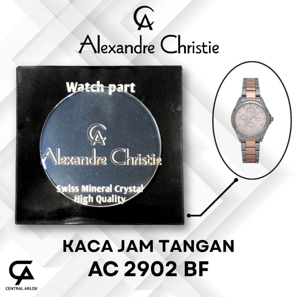 Kaca Jam Tangan Alexandre Christie AC 2902 BF