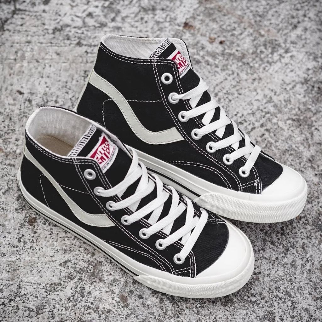 TerlarisSepatuVentelaPublicHighTinggiBlackWhiteSneakersShoesPriaWanita