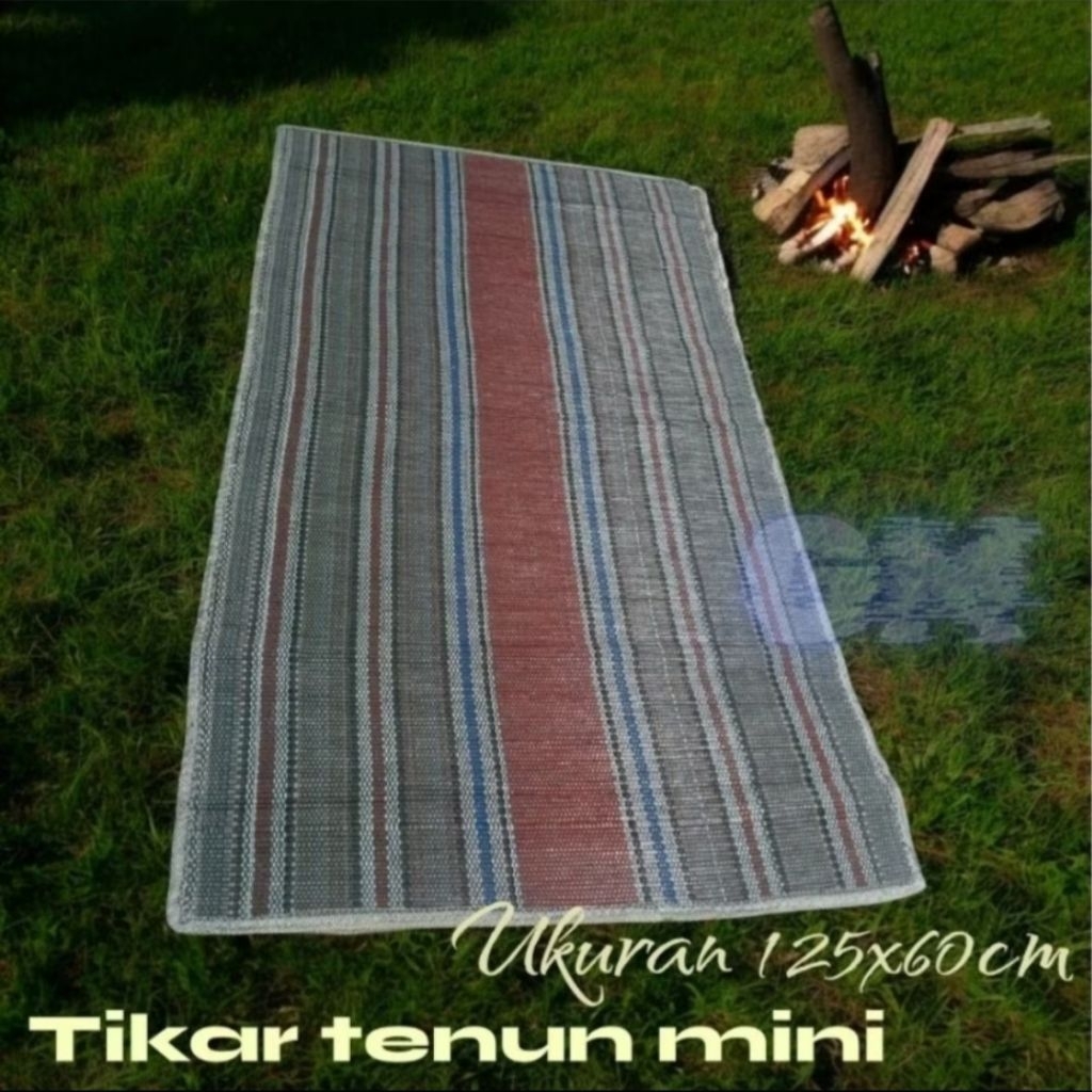 Tikar hajatan tanpa sambungan | tikar lipat ukuran mini | tikar tenun_bahan full benang