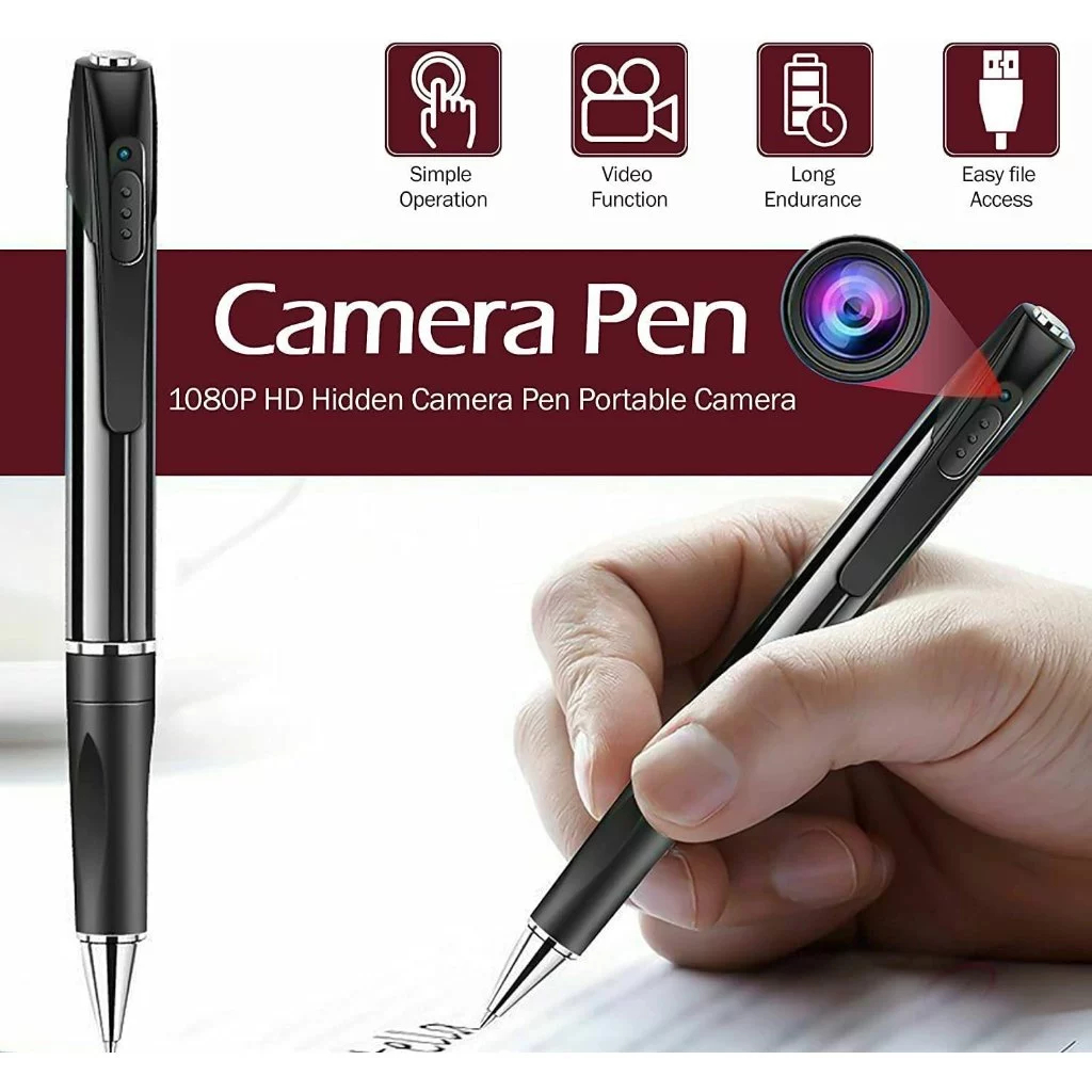 Spy Camera Pen HD 1080P - Kamera Pen Video Foto 4K