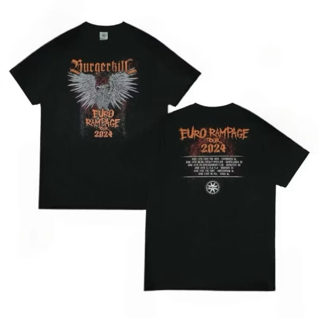 BURGERKILL EURO RAMPAGE TOUR 2024 ORIGINAL MERCHANDISE