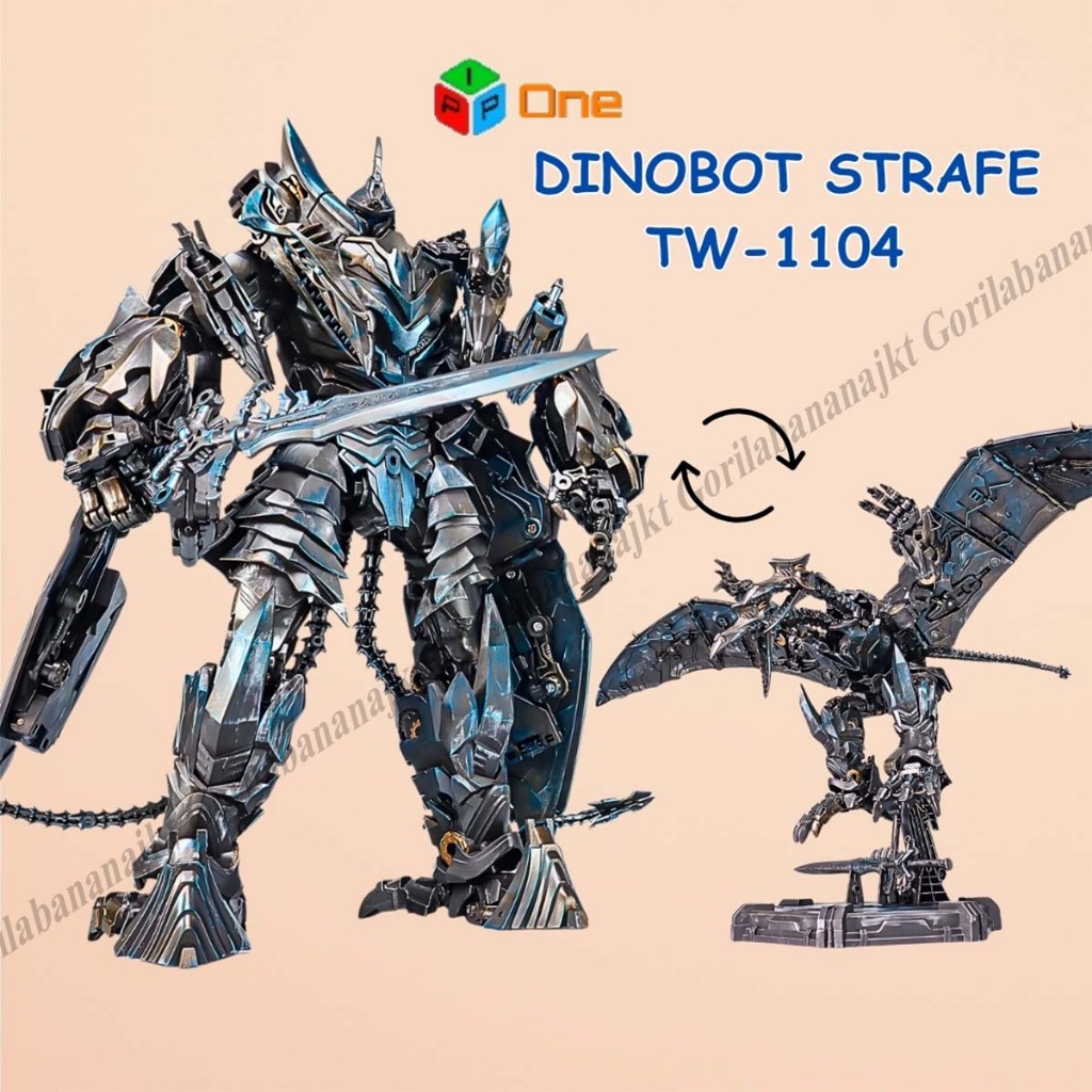 Robot Baiwei Steel Whip Dinobot Strafe TW-1104 Deformation Dinosaurus