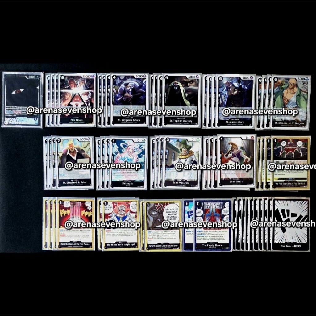 Guanrong 1st World Championship Black Imu Deck List (EN) One Piece Card Game - Original Bandai