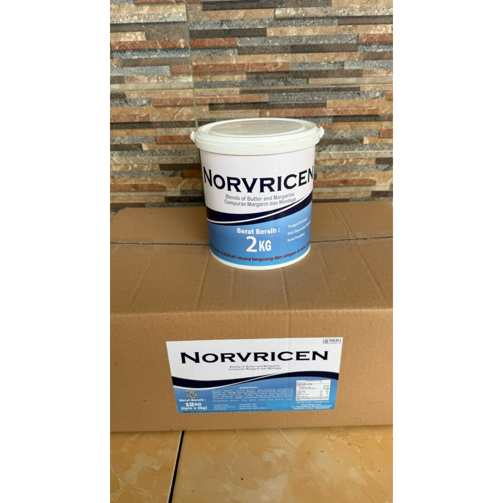 Mentega Margarin Unsalted Butter Novricen / Mentega Margarin Ekonomis 2 Kg