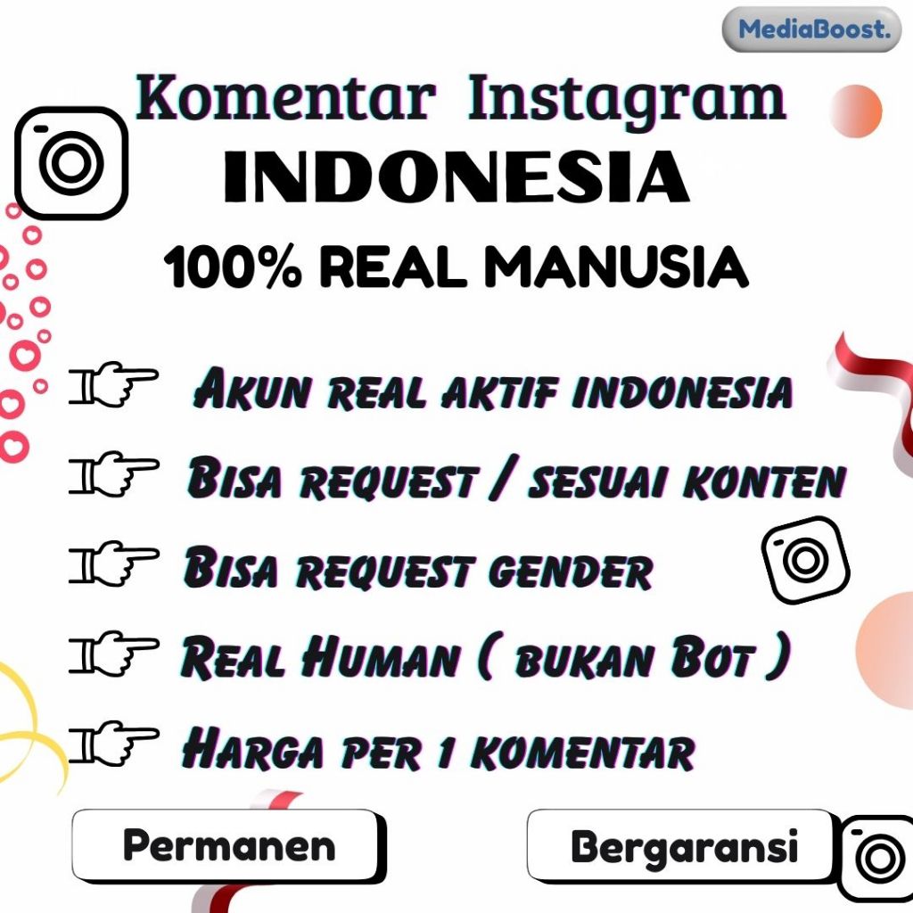 JASA KOMENTAR INSTAGRAM REAL AKUN INDONESIA AKTIF
