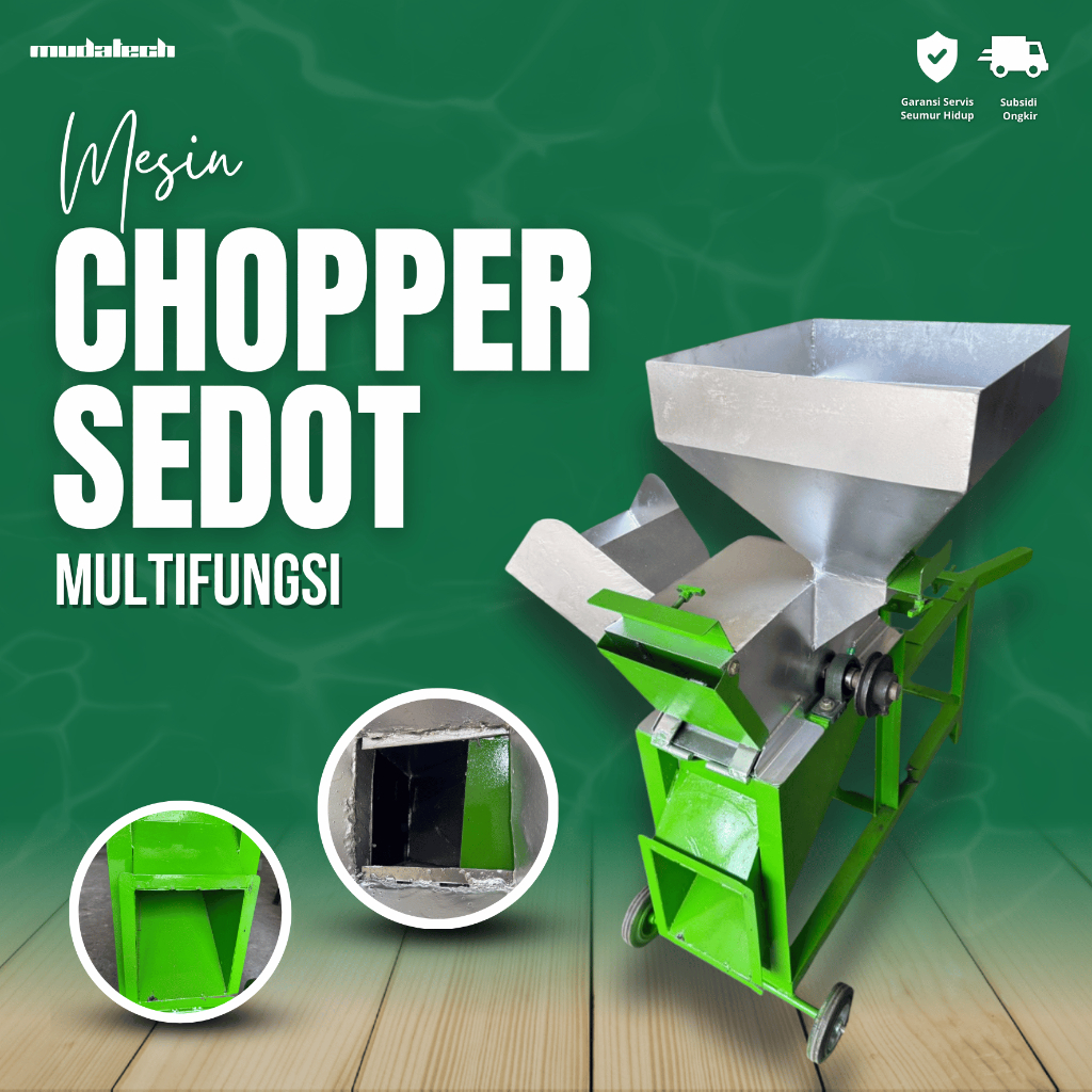 Mesin Cacah Rumput Chopper Multifungsi Pencacah Rumput Ranting Multifungsi