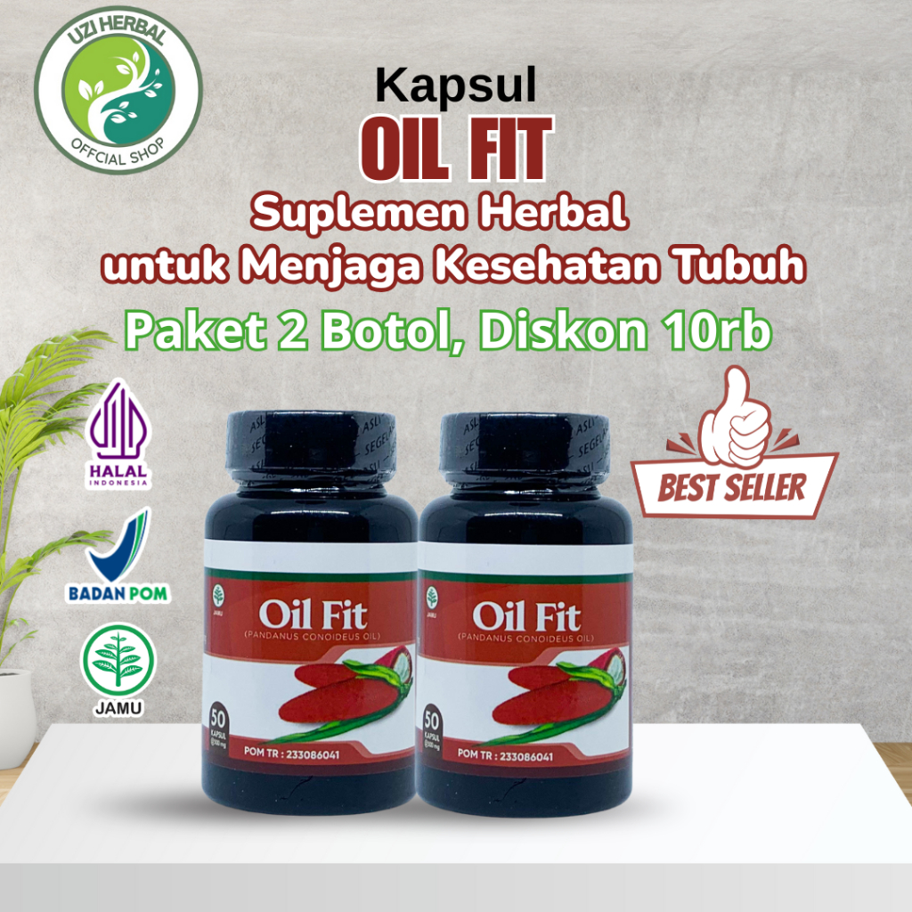 Uzi Herbal - Oil Fit Kapsul Isi 50 Kapsul