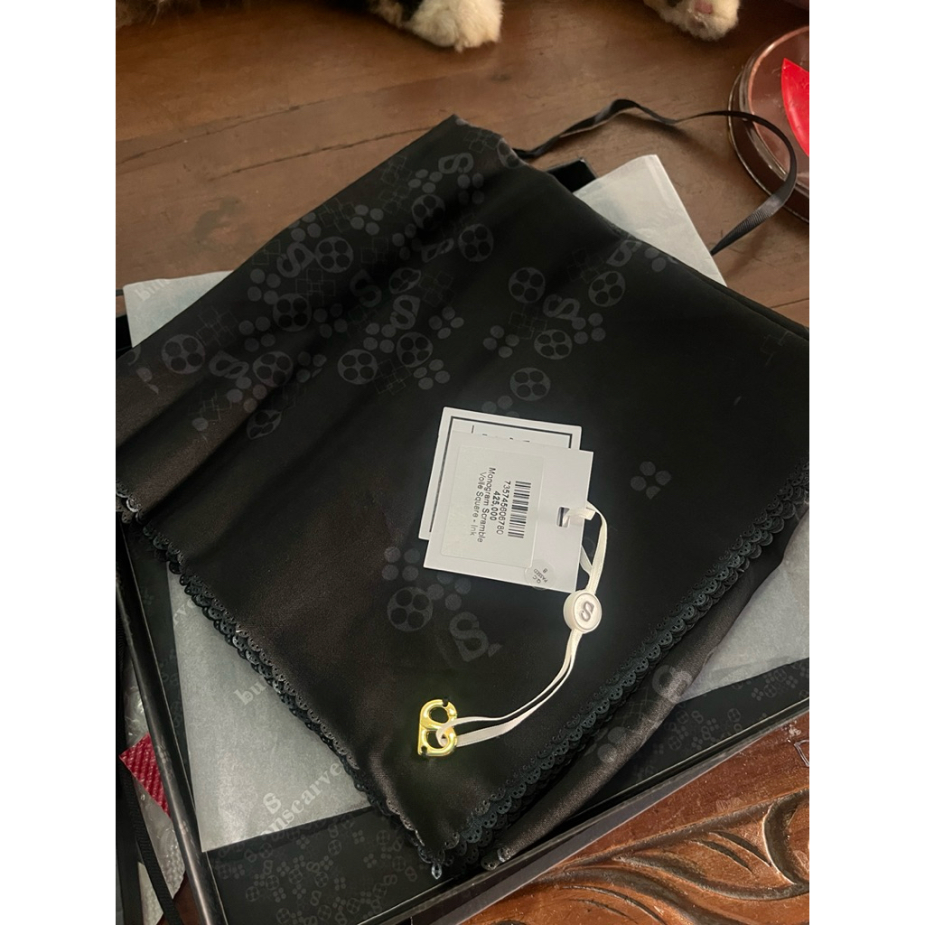 monogram scramble buttonscarves