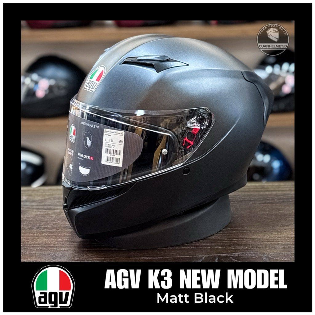 AGV K3 (New Model) Matt Black