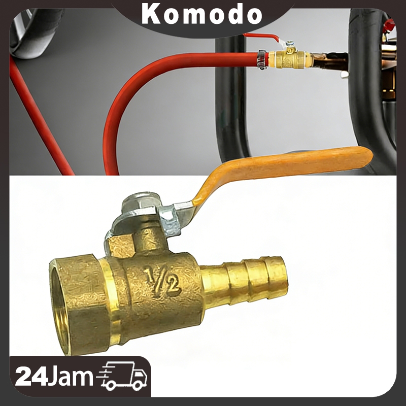 Stop Kran Gas / Valve Keran Gas 1/2" Inch Bahan Kuningan