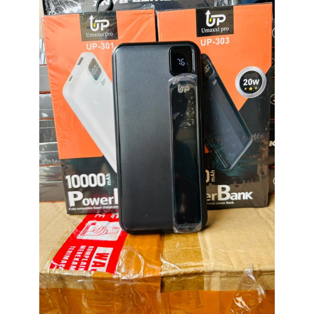 POWER BANK UMAXXI PRO 10000 MAH BLACK AND WHITE